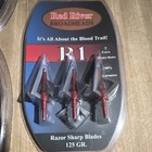 Red River Broadheads R1 Broadhead 125 Grain Razor Sharp Blades Red Silver 3pk
