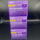 Lot- 3 Amazon Basic Care Omeprazole 20mg Tablets  42 Ct  Heartburn Exp-10 27 New