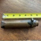 Antique Brass Pocket Microscope In Original Wood  Box