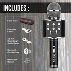 Black Bluetooth Karaoke Microphone For Kids W built In Bluetooth Speaker   Wi   