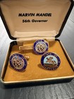 Marvin Mandel Maryland 56th Governor Tie Clip   Cufflinks Set Commemorative Box