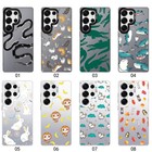 Elegant Animal Pattern Case For Samsung Galaxy S25 Plus S24 S26 Hard Phone Cover
