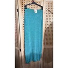 Free People New Women Midi Maxi Knit Skirt Size Xs Teal Pencil Skirt Nwt