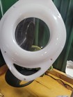 Rolling Magnifying Floor Lamp With Flexible Neck   Work Tray