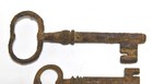 4 Vintage Industrial Skeleton Keys 3 Hollow Barrells