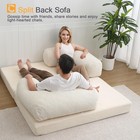 Folding Sofa Bed Queen  4-in-1 Foldable Floor Couch Convertible Futon Sofa Wi   