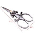 European Vintage Stainless Steel Sewing Scissors Diy Tools Cloud Pattern Dres   