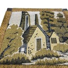 Vintage 1970s Wicker Sewing Basket Tapestry Brown Beige Pink 9 X 9 X 8  Crafts