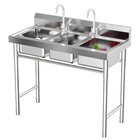 Commercial Stainless Steel 3-compartment Sink For Kitchen   Catering Use