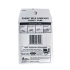2 Packs Avery Self-adhesive Tabs With Writable Inserts 2  Clear 25 pack  26101 