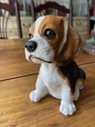 Vintage Beagle Puppy Musical Figurine Made Of Resin - Oklahoma Made