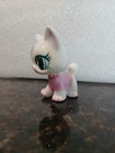 Littlest Pet Shop Athenic Walking Cat Figure White Pink Blue Eyes  1699 