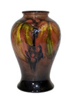 Stunning  William Moorcroft Leaves And Berries Flambe  Vase