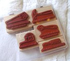 Stampin Up Totally Tool Wood Mounted Rubber Stamps   Thank You Love Puns   Set 5