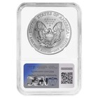 2007-w Burnished  1 American Silver Eagle Ngc Ms69 Brown Label