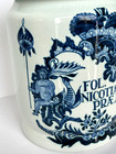 Vintage  Oud  Delft  Holland  Apothecary  Tobacco  Jar  Canister