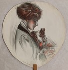 C1914 Hand Fan  the News   Newport  Pa - Chromolithograph