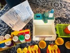 Fisher Price Fun With Food Play Kitchen  Huge Lot Of Vintage Misc Fp Collectors