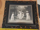 Antique Victorian Wood Picture Frame  1899 Ullman Mfg  Print