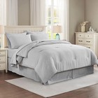 8piece Comforter Set Cationic Dyeing Soft Breathable Down Comforter Bed In A Bag