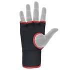 Gel Padded Inner Gloves With Hand Wraps Mma Muay Thai Boxing Bandage Fight Black