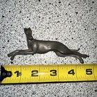 Greyhound Dog Figurine Signed   Pewter Or Some Type Of Metal 