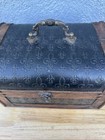 Ashland Home Wooden Treasure Chest Storage Box 9 x6 x5  Faux Antique Trunk