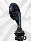 Medieval Gothic Bishop Crosier Staff - Hand-carved Wood Sepherd   s Crook - Foldab