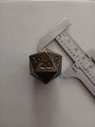 Solid Metal D20 Bronze