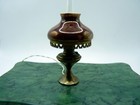 Vintage Artist Nicole Minnick  ni Glo  Table Oil Lamp 1 12 Dollhouse Miniature