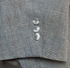 Vtg Levi Strauss Business Class Gray Plaid Suit Sz 42r Pants 32 X 29 Usa Made