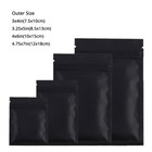 4customprint Matte Black Smell Proof Foil Mylar Zip Seal Bags