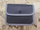 Coach Mini Color Block Credit Business Card Case Wallet Blue Nwt