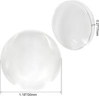 Glass Cabochons  1 18 Inch   30mm Round Clear  40 Pcs   Half Circle Glass Dome 