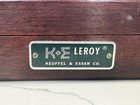 K e Leroy Lettering Set Keuffel   Esser Drafting Kit Mahogany Wood Case S18-1