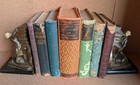 Lot Of 7 Old Antique Vintage Books For Staging Display Decor   Posterity