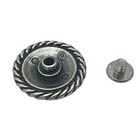 4 Pack Flower Screw Back Conchos With Braided Edge - 1 