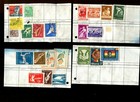 Vintage Stamp Approval Pages - Belgium  India  Ghana  Etc - Lot Of 26