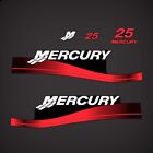 Mercury 25 Hp Outboard Reproduction Decals Sticker Set 808499a00