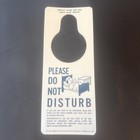 Vintage Plastic 2 Sided Maid Service Hotel Door Hanger Do Not Disturb Am  Hotel