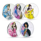 2025 Disney Princess - Complete Set 5x 1oz Silver Proof Coin Set