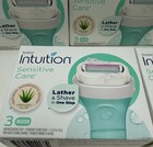 Schick 5bx 3pk Cartridge Intuition Sensitive Care 4 Blade Razor Refill Shaving