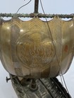 Edward Aagaard Viking Ship Iron Art  Copenhagen Rare Music Box 16  Marked
