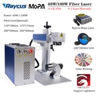 60w   100w Mopa Raycus Fiber Laser Marking Machine Metal Engraving Color Marking
