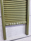 Antique Hand Painted Wood Metal Washboard Key Holder Rustic Farmhouse 18x8 5 