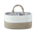  Baby Diaper Caddy Organizer  Portable Nursery Storage Basket Cotton Rope 
