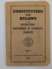 1976 International Brotherhood Locomotive Engineers By-laws Book Constitution B1