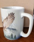 Vintage Otagiri Soaring Eagle Coffee Cup Tea Mug 1980s Mountain Landscape