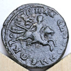 Macedon Alexander Great Charging Rider Cloak Sword Roman Provincial Ae26 Coin