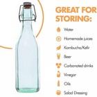 Amici Home Faceted Hermetic Glass Bottle Set Of 2 - 9 Oz Octagonal